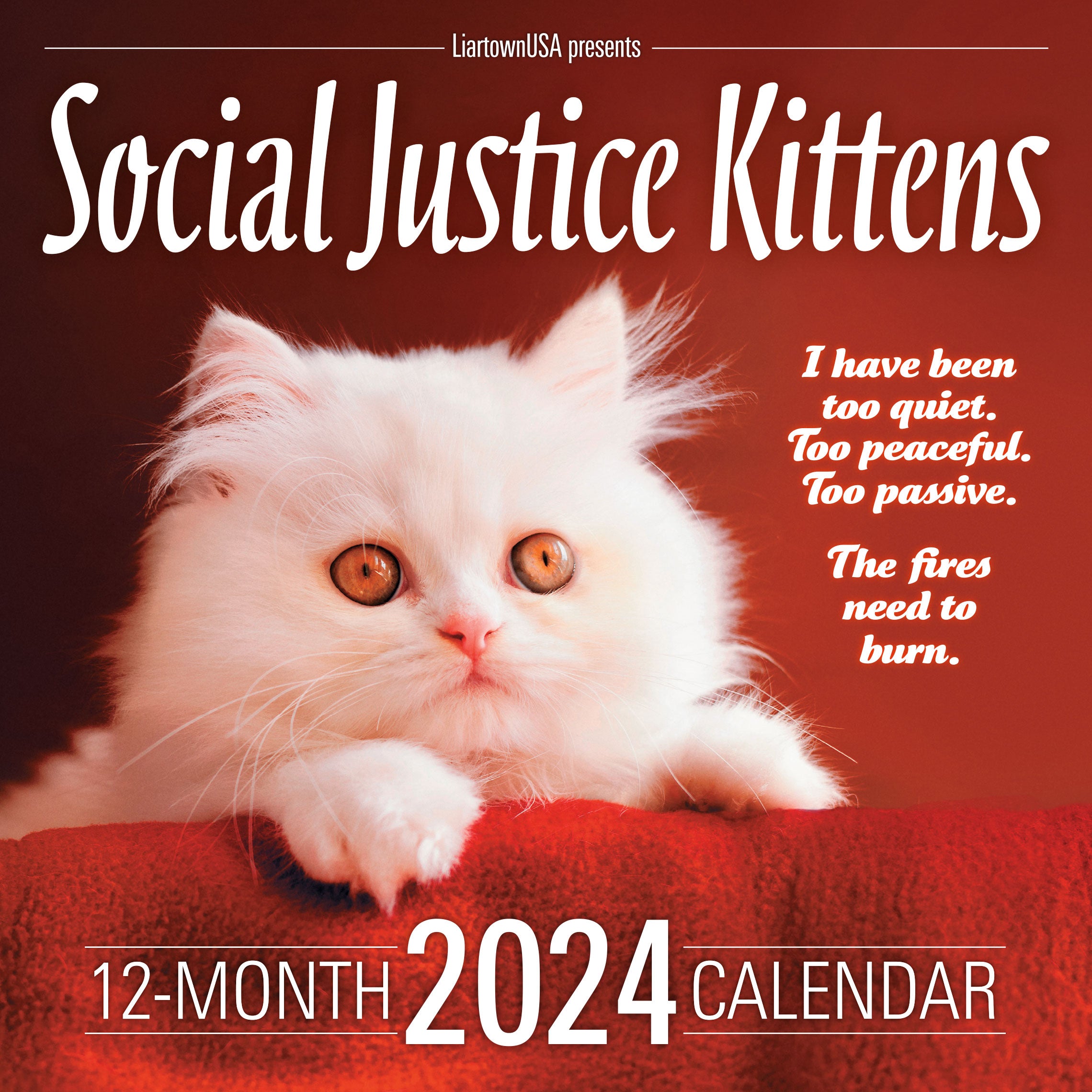 2024 Social Justice Kittens Calendar LiartownUSA