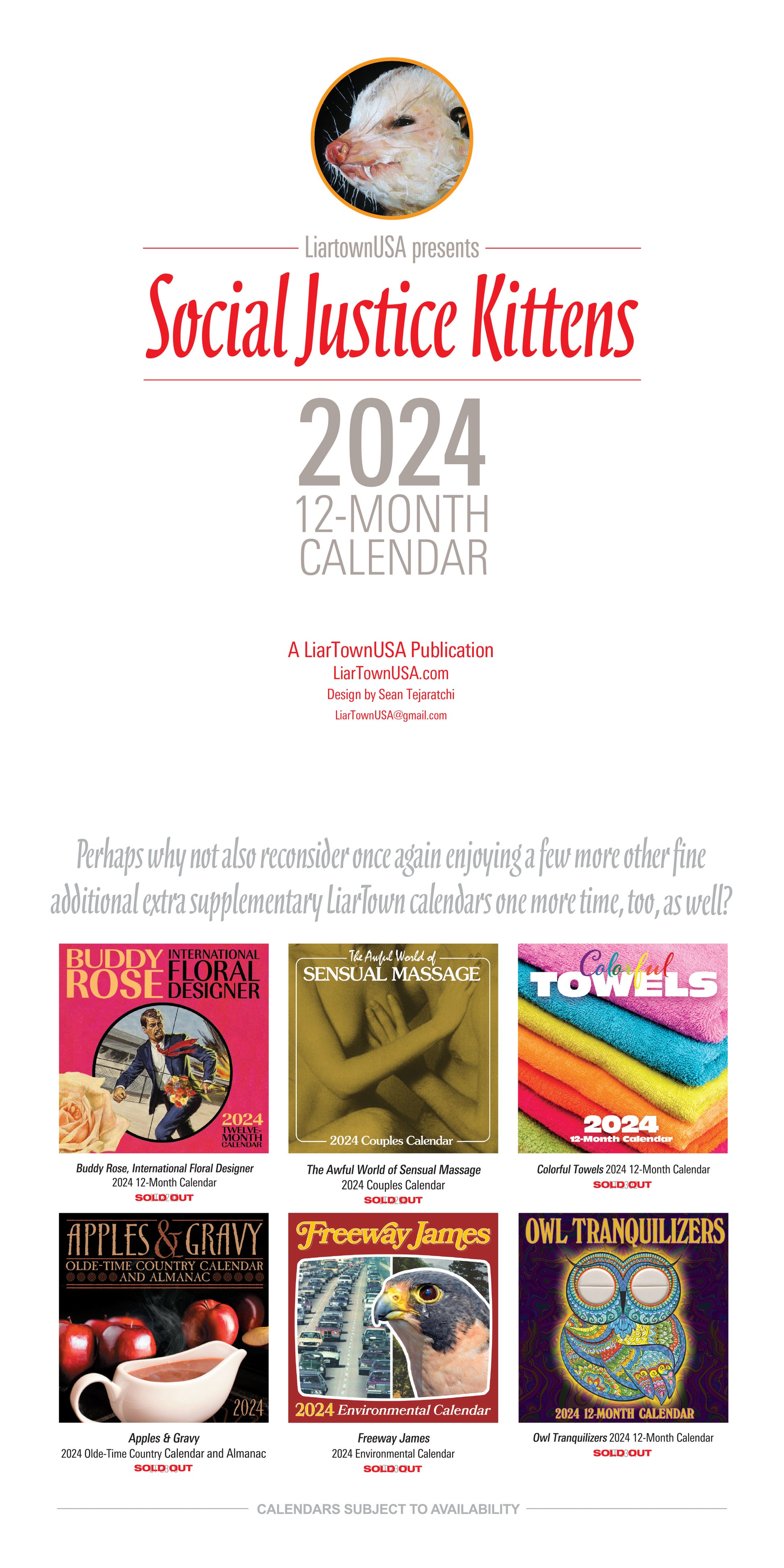 2024 Social Justice Kittens Calendar – LiartownUSA 2024-social-justice-kittens-calendar-liartownusa