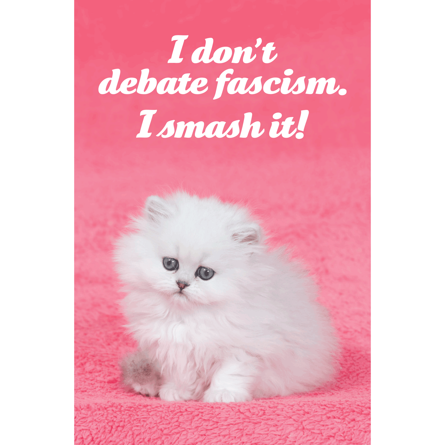 I Don't Debate Fascism. I Smash It!